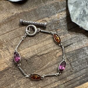 Lori Bonn Sterling Silver Gemstone Bracelet